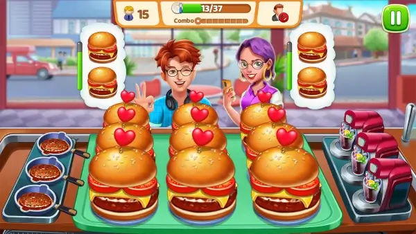 เกมทำอาหาร : Cooking Town MOD