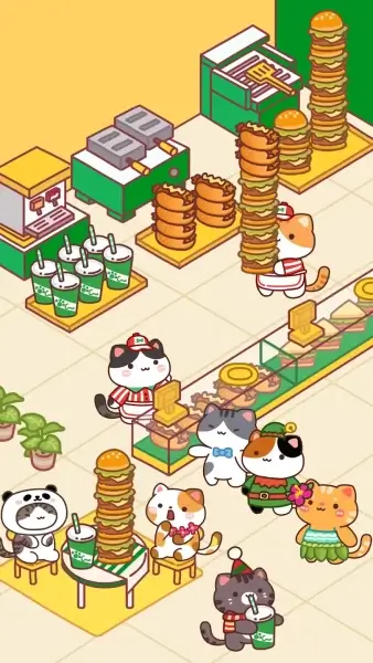 Cat cooking bar - เกมส์ทำอาหาร MOD