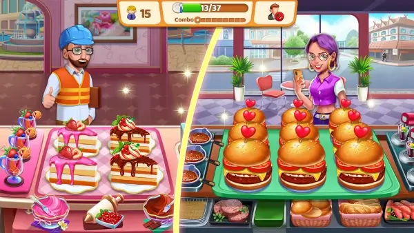 เกมทำอาหาร : Cooking Town MOD